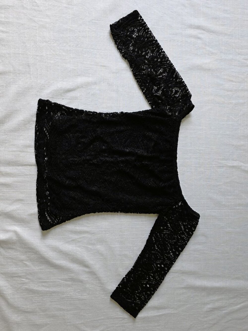 G by Guess Black Lace Off Shoulder Top XS NWT Date Night Y2K - Picture 7 of 9